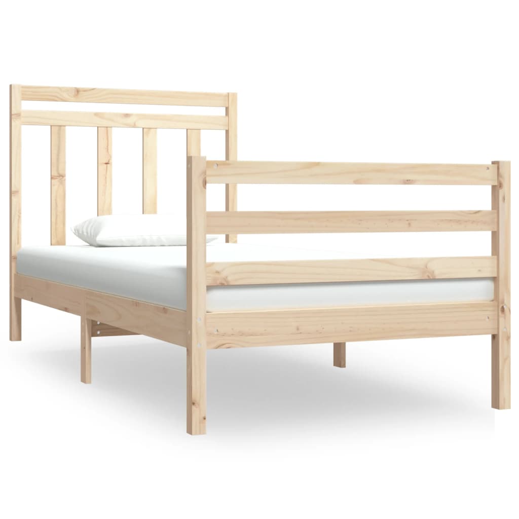 Cadre de lit sans matelas 90x190 cm bois massif