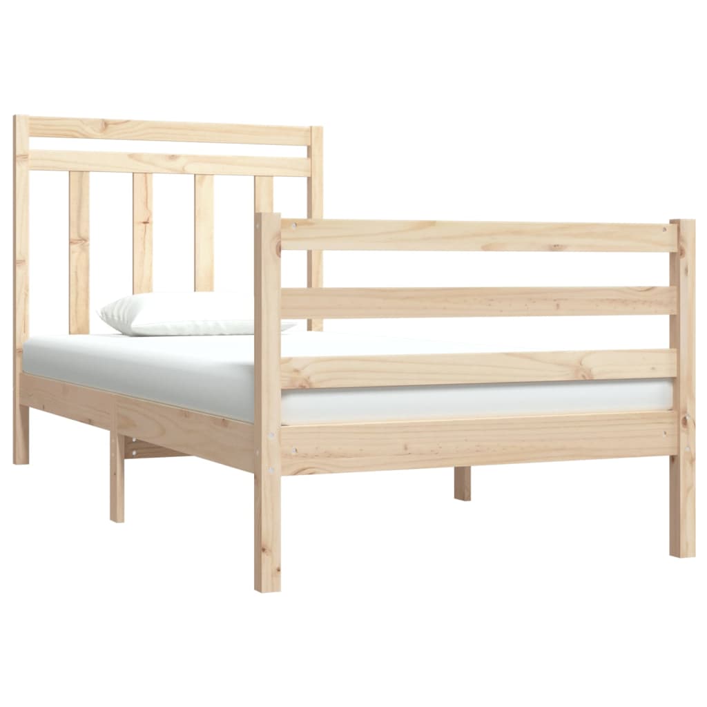 Cadre de lit sans matelas 90x190 cm bois massif