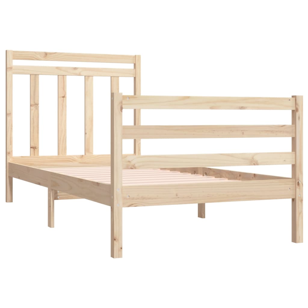 Cadre de lit sans matelas 90x190 cm bois massif