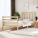 Cadre de lit sans matelas 90x190 cm bois massif