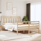 Cadre de lit sans matelas 120x190 cm bois massif