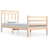 Cadre de lit sans matelas 90x200 cm bois massif