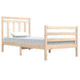 Cadre de lit sans matelas 90x200 cm bois massif