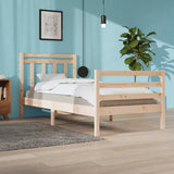 Cadre de lit sans matelas 90x200 cm bois massif