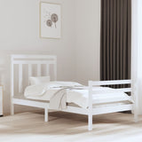 Cadre de lit sans matelas blanc 100x200 cm bois massif