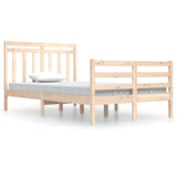 Cadre de lit sans matelas 120x200 cm bois massif