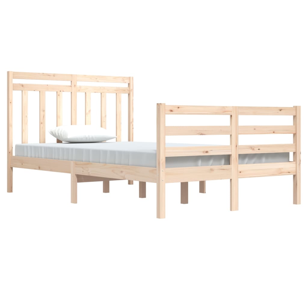 Cadre de lit sans matelas 120x200 cm bois massif