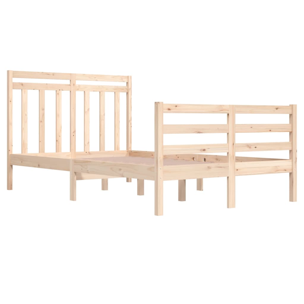 Cadre de lit sans matelas 120x200 cm bois massif