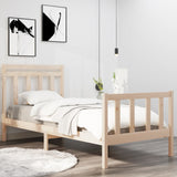 Cadre de lit sans matelas 90x190 cm bois massif