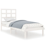 Cadre de lit sans matelas blanc 90x190 cm bois massif