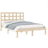 Cadre de lit sans matelas 135x190 cm bois massif