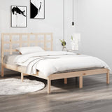 Cadre de lit sans matelas 135x190 cm bois massif