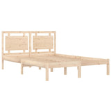 Cadre de lit sans matelas 135x190 cm bois massif