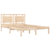 Cadre de lit sans matelas 140x190 cm bois massif