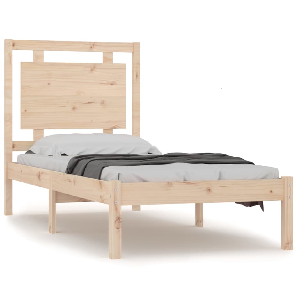 Cadre de lit sans matelas 100x200 cm bois massif