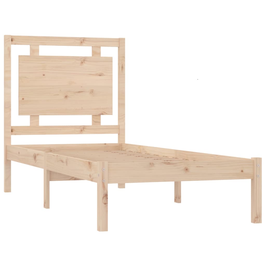 Cadre de lit sans matelas 100x200 cm bois massif