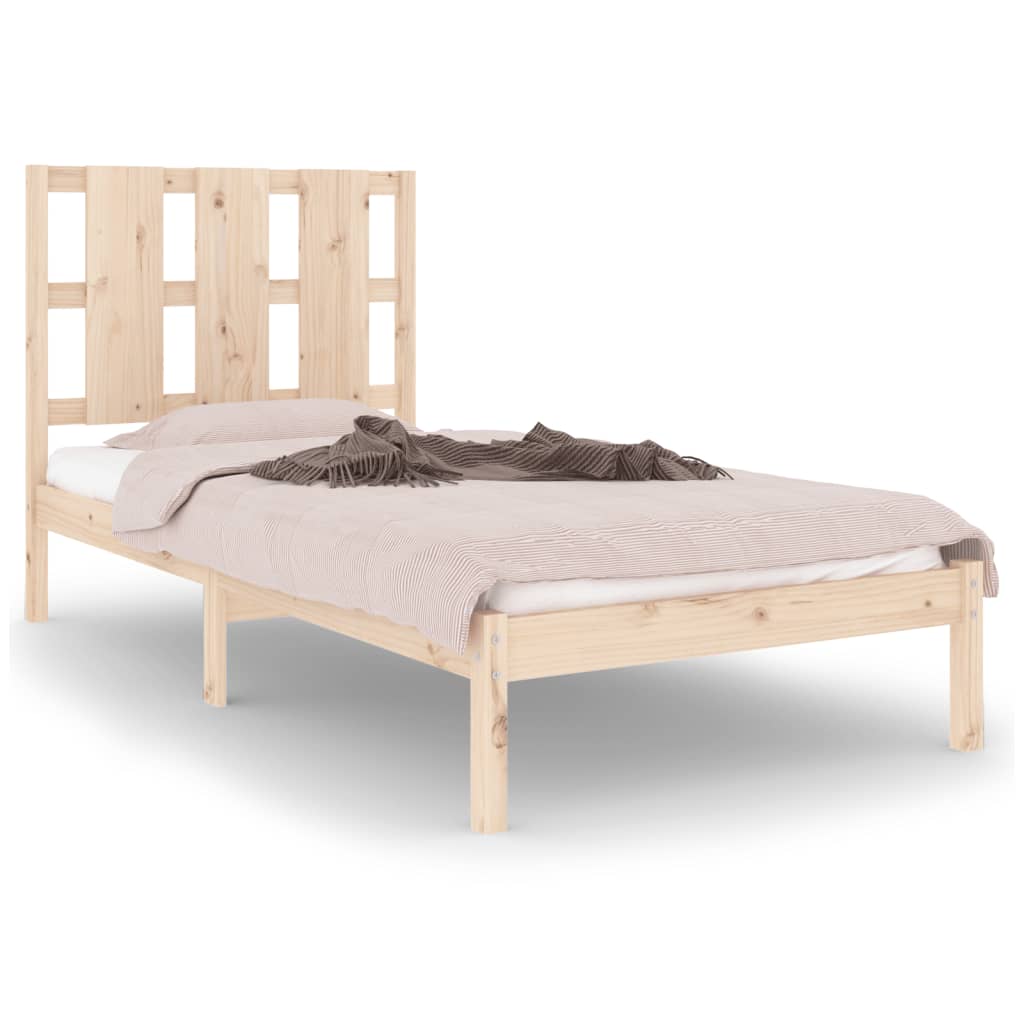 Cadre de lit sans matelas 90x200 cm bois de pin massif