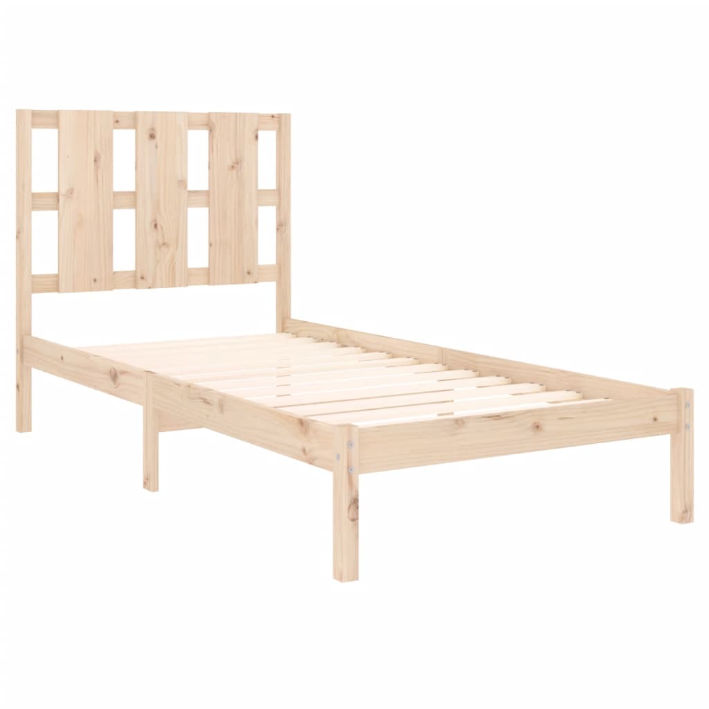 Cadre de lit sans matelas 90x200 cm bois de pin massif