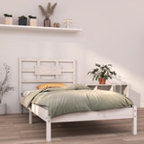 Cadre de lit sans matelas blanc 90x190 cm bois massif