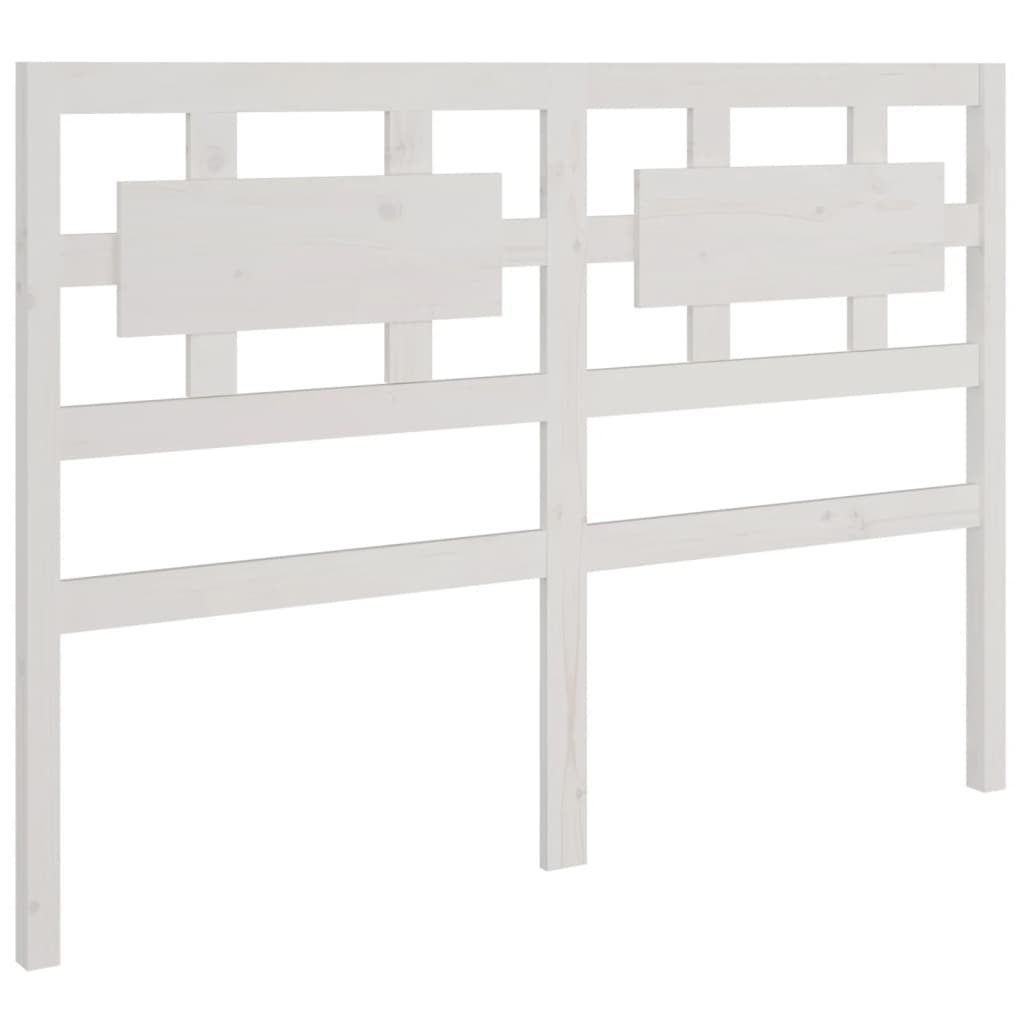 Cadre de lit sans matelas blanc 135x190 cm bois massif