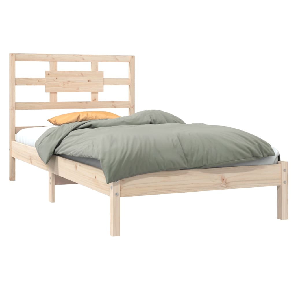 Cadre de lit sans matelas 90x200 cm bois massif