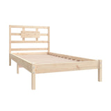 Cadre de lit sans matelas 90x200 cm bois massif