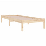 Cadre de lit sans matelas 90x200 cm bois massif