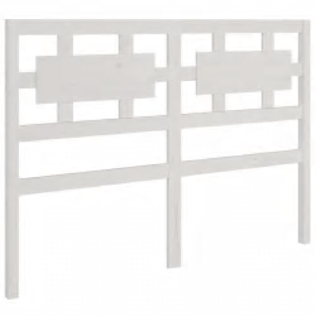 Cadre de lit sans matelas blanc 160x200 cm bois massif