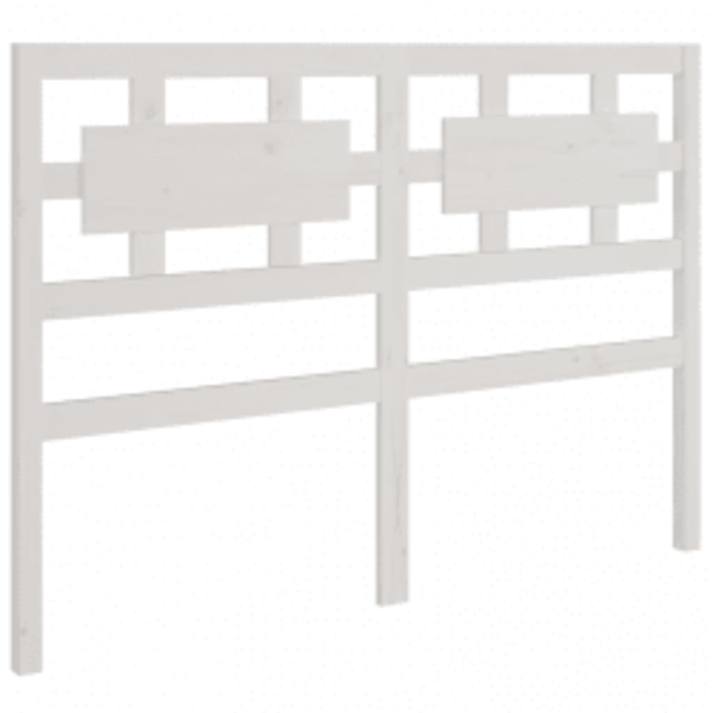 Cadre de lit sans matelas blanc 180x200 cm bois massif