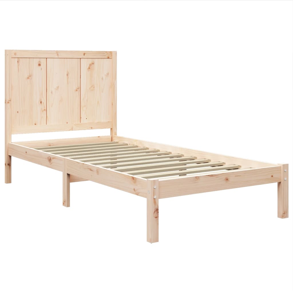 Cadre de lit sans matelas 100x200 cm bois massif de pin