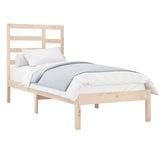 Cadre de lit sans matelas bois massif 90x190 cm