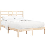 Cadre de lit sans matelas bois massif 140x200 cm