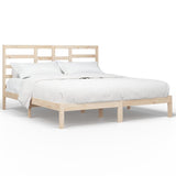 Cadre de lit sans matelas bois massif 180x200 cm