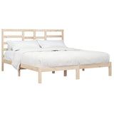 Cadre de lit sans matelas bois massif 200x200 cm