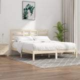 Cadre de lit sans matelas bois massif 200x200 cm