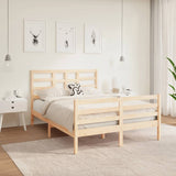 Cadre de lit sans matelas bois massif 120x190 cm