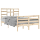 Cadre de lit sans matelas bois massif 120x200 cm