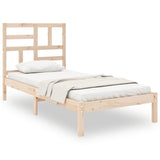 Cadre de lit sans matelas bois massif 90x190 cm