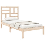 Cadre de lit sans matelas bois massif 90x190 cm