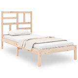 Cadre de lit sans matelas bois massif 100x200 cm