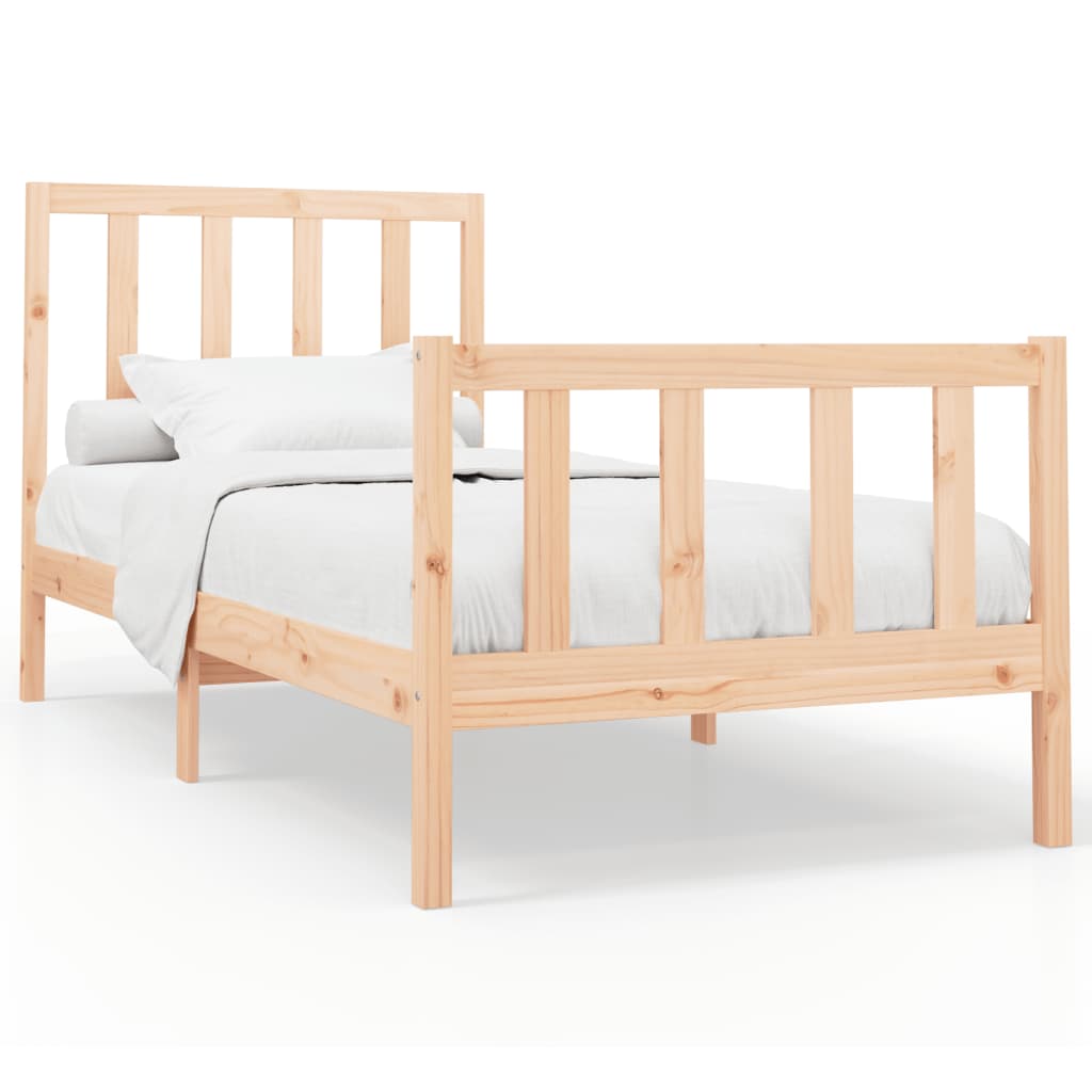 Cadre de lit sans matelas 90x200 cm bois de pin massif