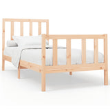 Cadre de lit sans matelas 90x200 cm bois de pin massif