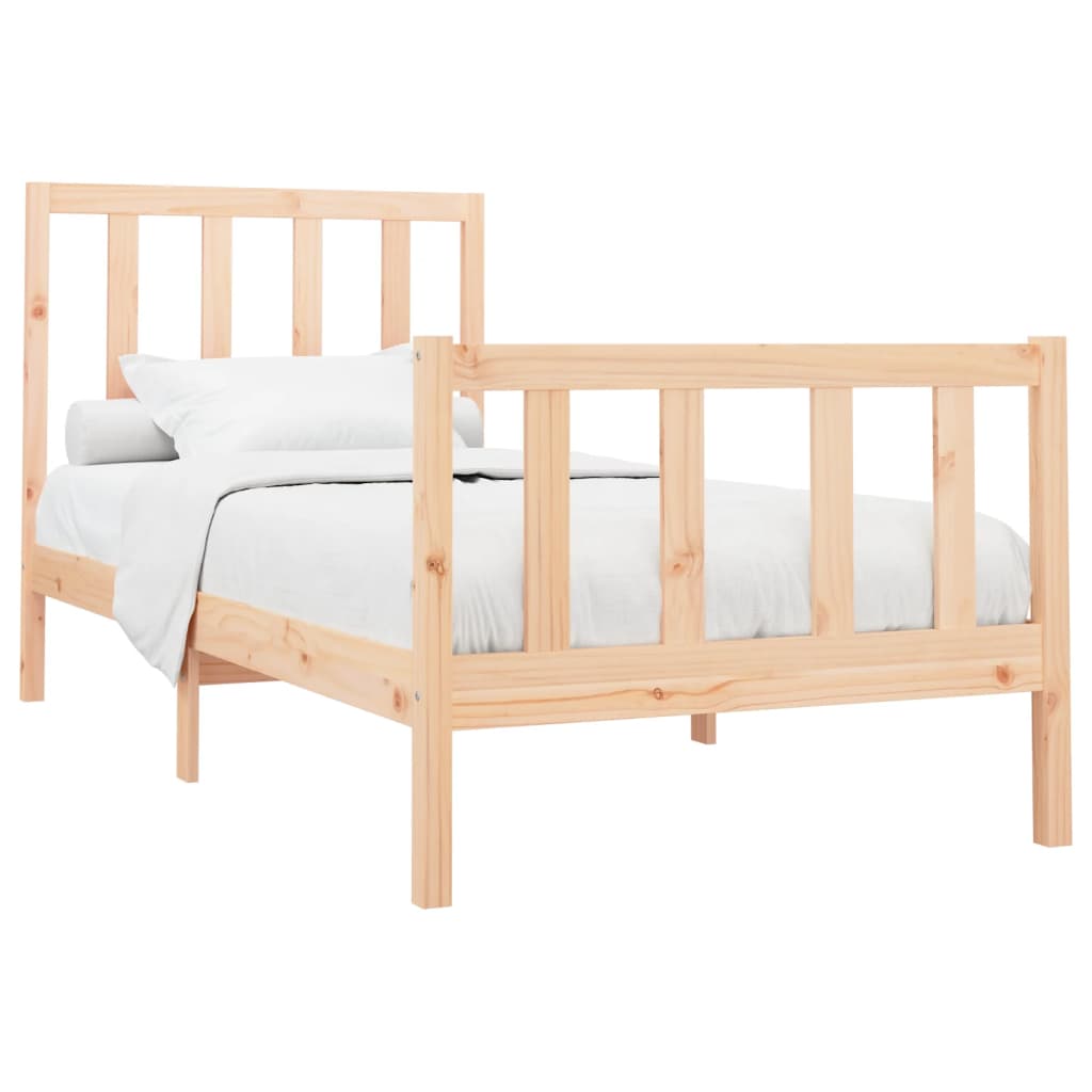 Cadre de lit sans matelas 90x200 cm bois de pin massif