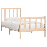 Cadre de lit sans matelas 90x200 cm bois massif