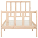 Cadre de lit sans matelas 90x200 cm bois massif