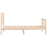 Cadre de lit sans matelas 90x200 cm bois massif