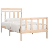 Cadre de lit sans matelas bois de pin massif 90x200 cm