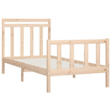 Cadre de lit sans matelas bois de pin massif 90x200 cm