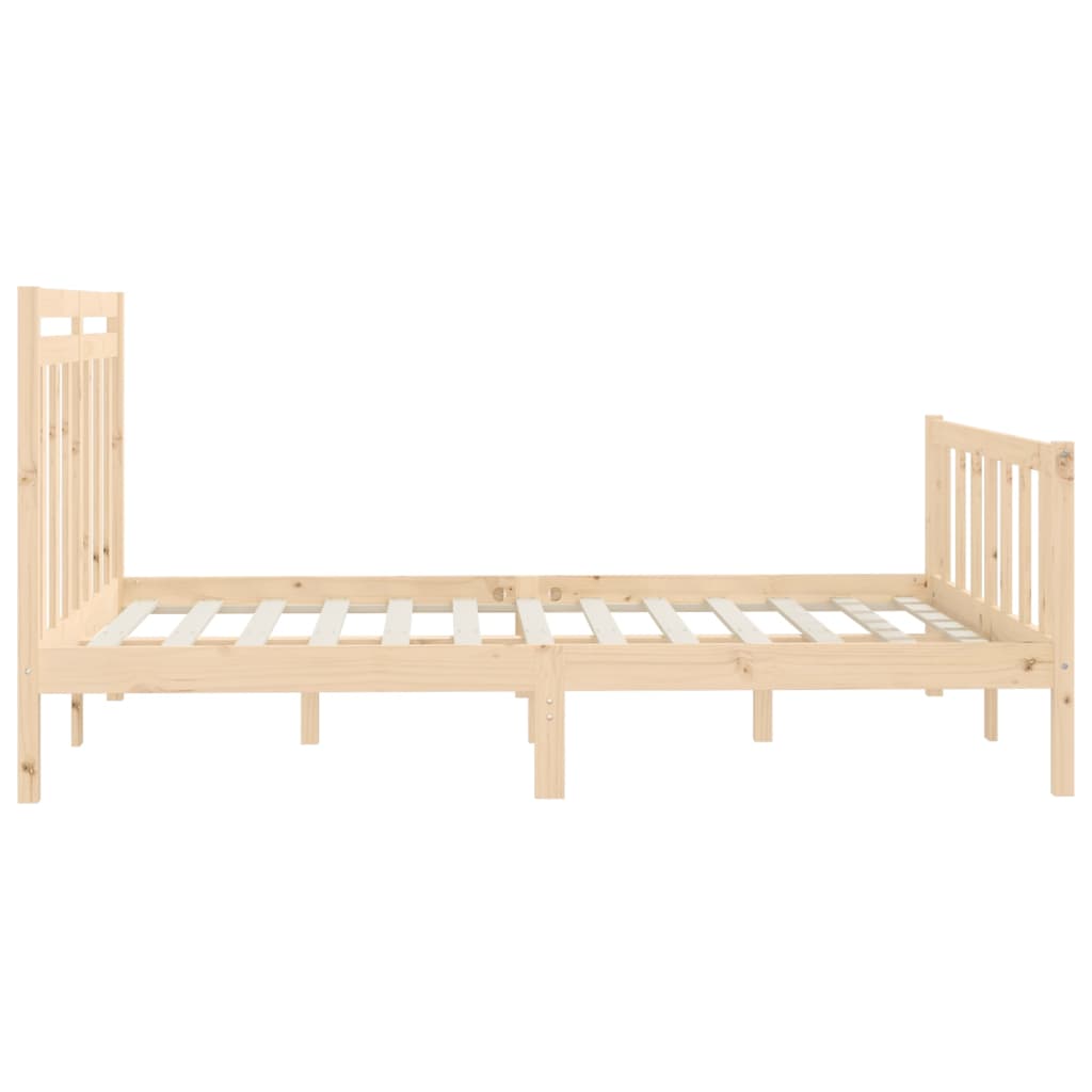 Cadre de lit sans matelas bois massif de pin 140x200 cm