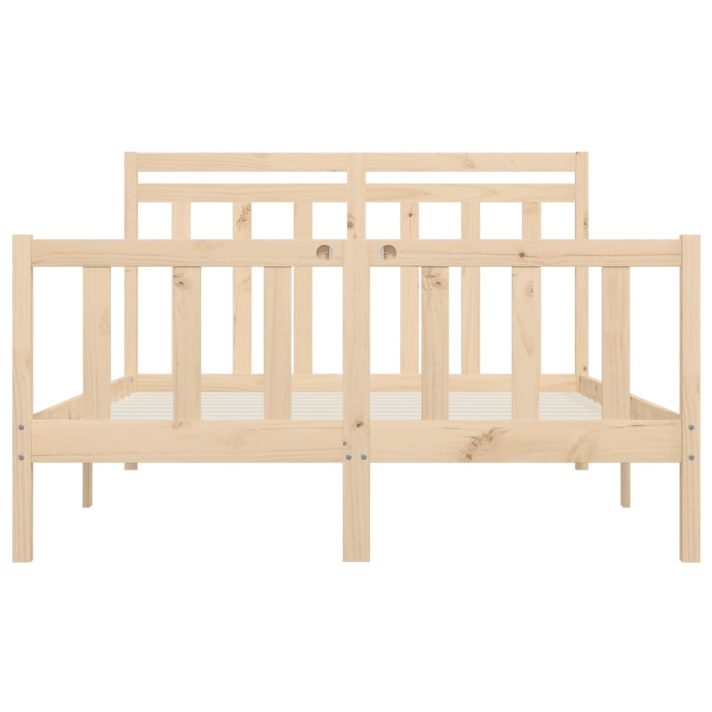 Cadre de lit sans matelas bois massif de pin 160x200 cm